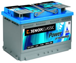 Акумулатор JENOX 12V 74Ah/680A Classic