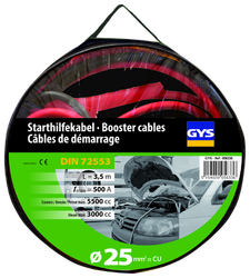 КАБЕЛИ - JUMP LEADS PRO 3,5м. - 500A - DIN72553